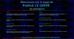 Desktop Screenshot of patrick.lequere.net